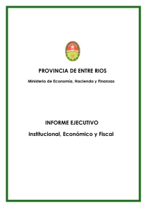 Informe Ejecutivo - Gobierno de Entre Ríos