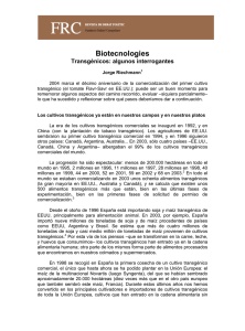 Biotecnologies - Fundació Rafael Campalans