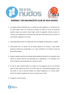 NORMAS I 3X3 BALONCESTO CLUB DE OCIO NUDOS
