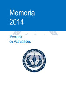 Memoria AINE 2014 - Ingenieros navales