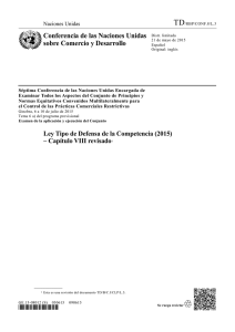 Ley Tipo de Defensa de la Competencia (2015) - Capítulo
