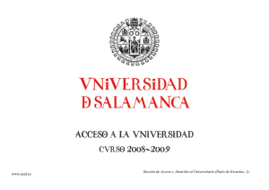 Guía del alumno - Universidad de Salamanca
