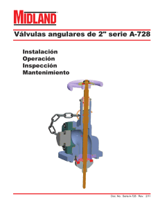 Válvulas angulares de 2" serie A-728