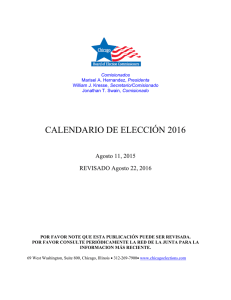 Calendario de Elecciones del 2016
