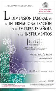 La dimensión laboral de la internacionalización de la empresa