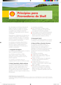 Principios para Proveedores de Shell