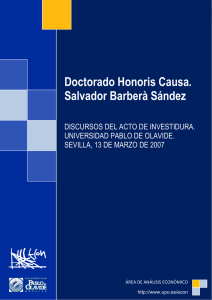 Doctorado Honoris Causa. Salvador Barberà Sández