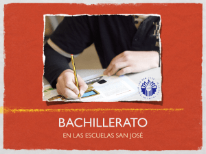 bachillerato - Escuelas San José