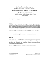 La Planificación Estratégica por Escenarios en el medio natural. El