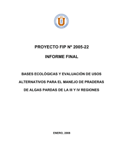 proyecto fip nº 2005-22 informe final