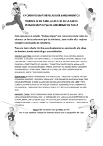 informacion masterclass - Club Nerja de Atletismo