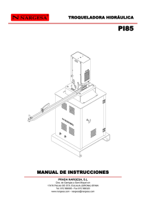 Manual de instrucciones PI85