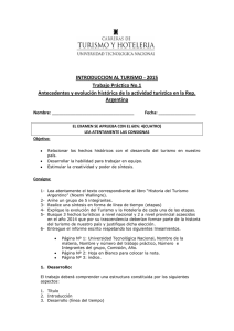 INTRODUCCION AL TURISMO - 2015 Trabajo Práctico No.1