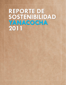 REPORTE DE SOSTENIBILIDAD YANACOCHA 2011 REPORTE
