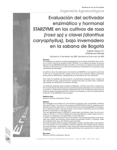 Evaluación del activador enzimático y hormonal STARZYME en los