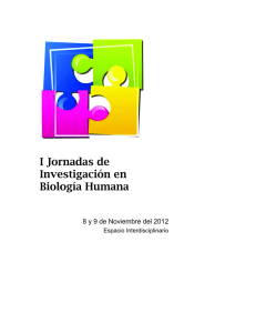 Librillo de I Jornadas de Investigación en Biología Humana (2012)
