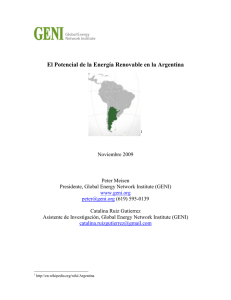 El Potencial de la Energía Renovable en la Argentina