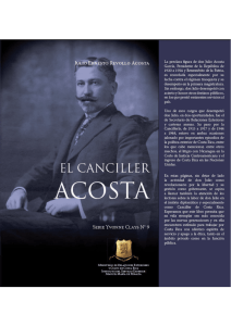 Biografías El Canciller Acosta Canciller de la República de 1915 a