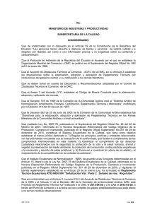 Sección 1 - Servicio Ecuatoriano de Normalización