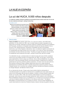 La uci del HUCA, 9.000 niños después