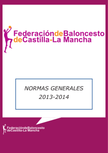 normas generales 2013-2014 - Federación de Baloncesto de