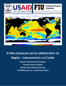 (ENOS) 2015–16 Región – Latinoamérica y el Caribe