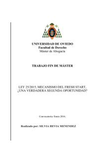 UNIVERSIDAD DE OVIEDO Facultad de Derecho Máster de