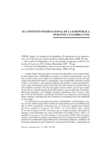 el contexto internacional de la ii república durante la guerra civil