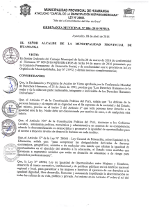 006-2016 - Municipalidad Provincial de Huamanga