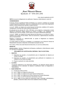 Resolución N.° 0703-2011-JNE - Consulado General del Peru en