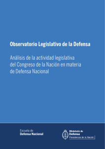 Análisis de la actividad legislativa del Congreso de la