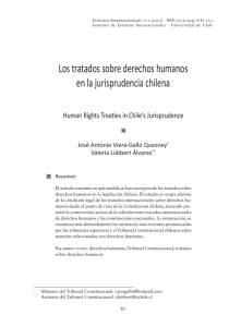 Los tratados sobre derechos humanos en la jurisprudencia chilena