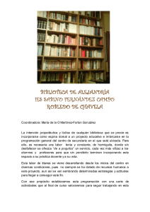 Plan de Biblioteca - IES Sabino Fernández Campo