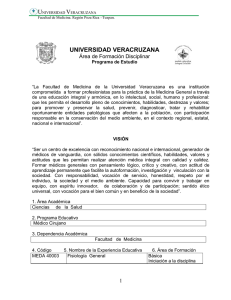Fisiología general - Universidad Veracruzana