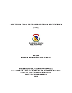 la revisoría fiscal su gran problema la independencia autor andrea