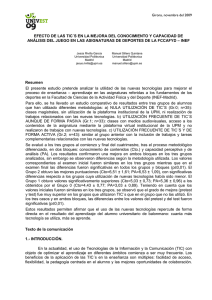 efecto de las tic´s en la mejora del conocimiento y capacidad de