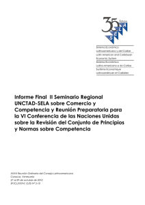 Informe Final II Seminario Regional UNCTAD
