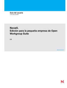 Guía de usuario de la Edición para Pymes de Novell Open