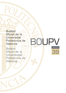 boupv 39 - UPV Universitat Politècnica de València