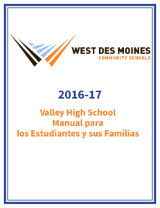 Valley High School Manual para los Estudiantes y sus Familias
