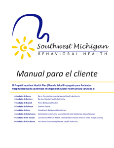 Manual para el cliente - Barry County Community Mental Health