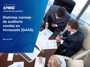 Distintas normas de auditoría usadas en Venezuela (GAAS)