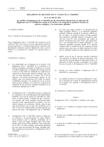 Reglamento de Ejecución (UE) no 315/2012 de la Comisión, de 12