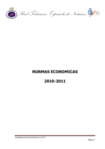 Normas económicas 2010-2011 - Real Federación Española de