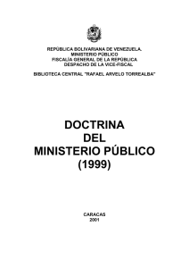 Doctrina del Ministerio Público del año 1999