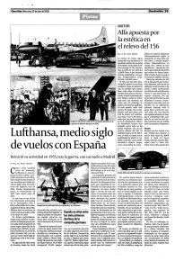 Lufthansa, medio siglo de vuelos con España