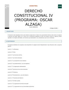 2º derecho constitucional iv (programa: oscar alzaga)