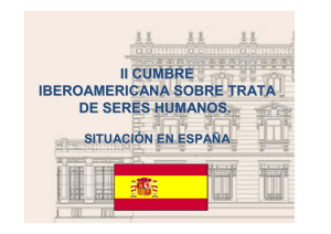 Presentación MF de España. II Cumbre contra la Trata de