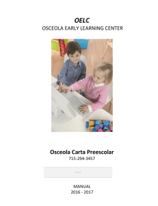 Osceola Carta Preescolar - Osceola School District