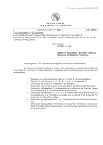 "a" 5027. 28/12/2009. - del Banco Central de la República Argentina